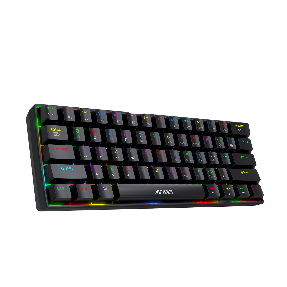 MK1350 Mini Wired Mechanical Gaming Keyboard - Black