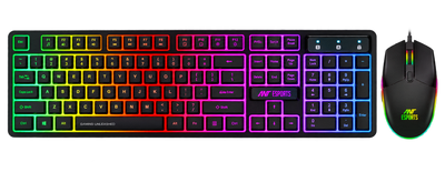 KM1600 Gaming Keyboard & Mouse Combo - Black