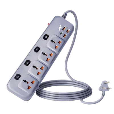 PS431 Power Strip with Individual Switches - Grey