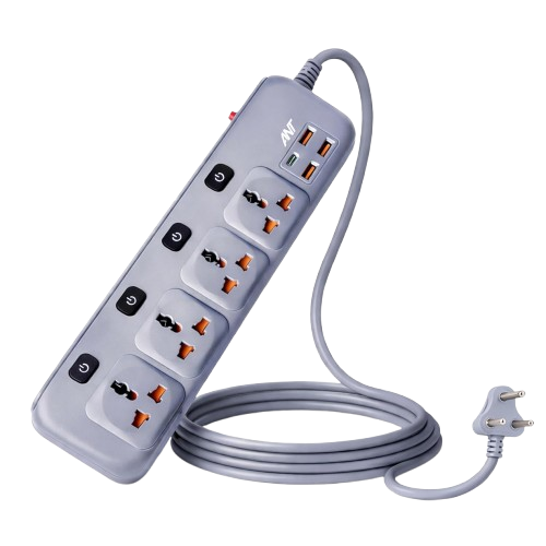 PS431 Power Strip with Individual Switches - Grey