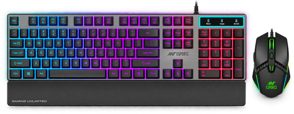 KM540 Gaming Keyboard & Mouse Combo - Black