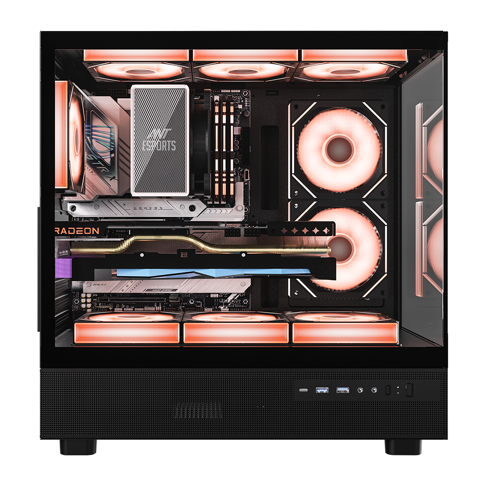 Crystal X6 Gaming Chassis -Black