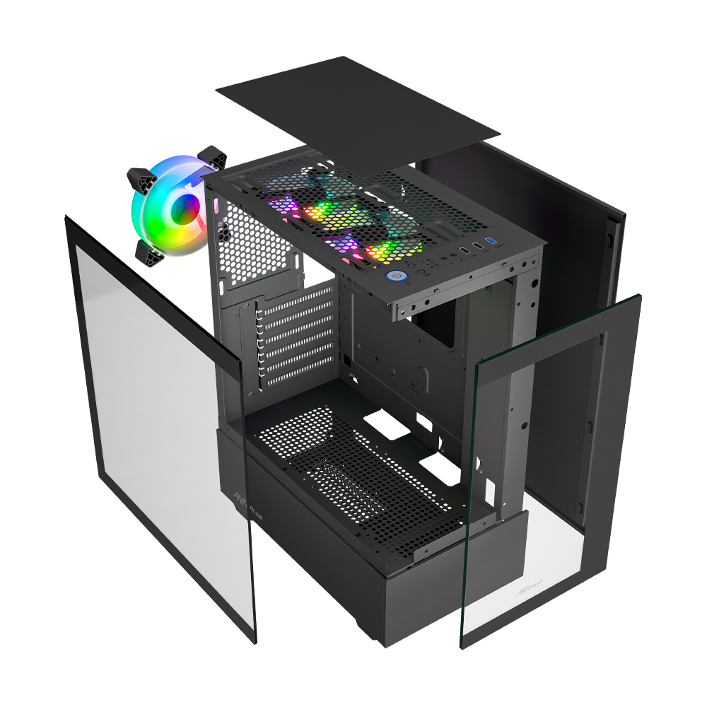 CV100 Gaming Cabinet Black