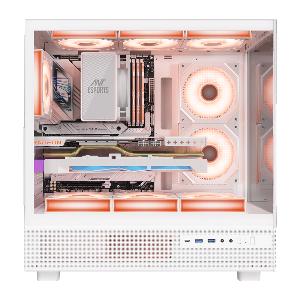 Crystal X6 Gaming Chassis -White
