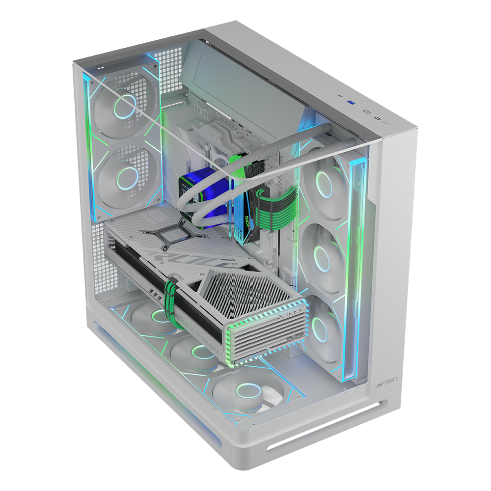 Crystal Arc Pro Gaming Chassis White