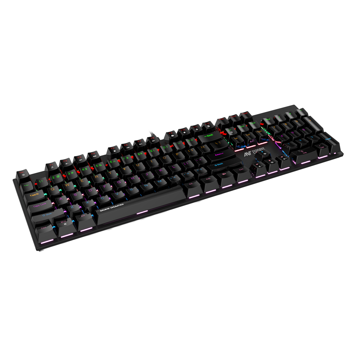 MK3200 V2 Mechanical Gaming Keyboard Multicolor LED Backlit Wired -Blue Switch