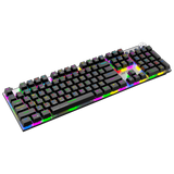 MK4400 Pro 3 in 1 Wireless RGB Mechanical Keyboard full Size Brown Switch - Black