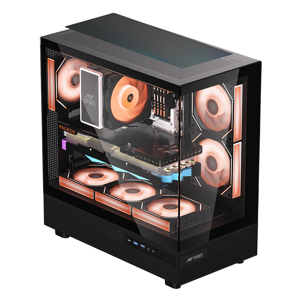 Crystal X6 Gaming Chassis -Black