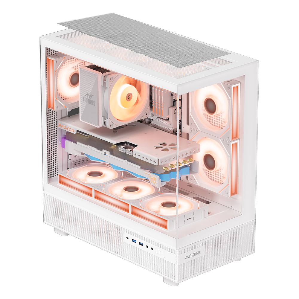 Crystal X6 Gaming Chassis -White