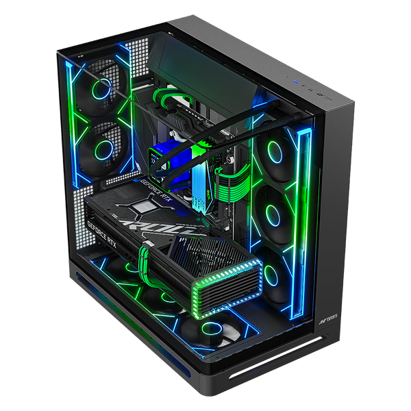 Crystal Arc Pro Gaming Chassis Black