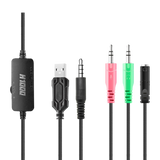 H1000 Wired RGB Black Headphone