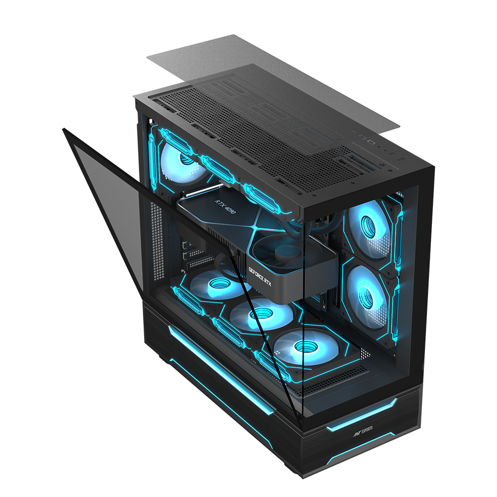 Crystal X6 Pro Gaming Chassis - Black