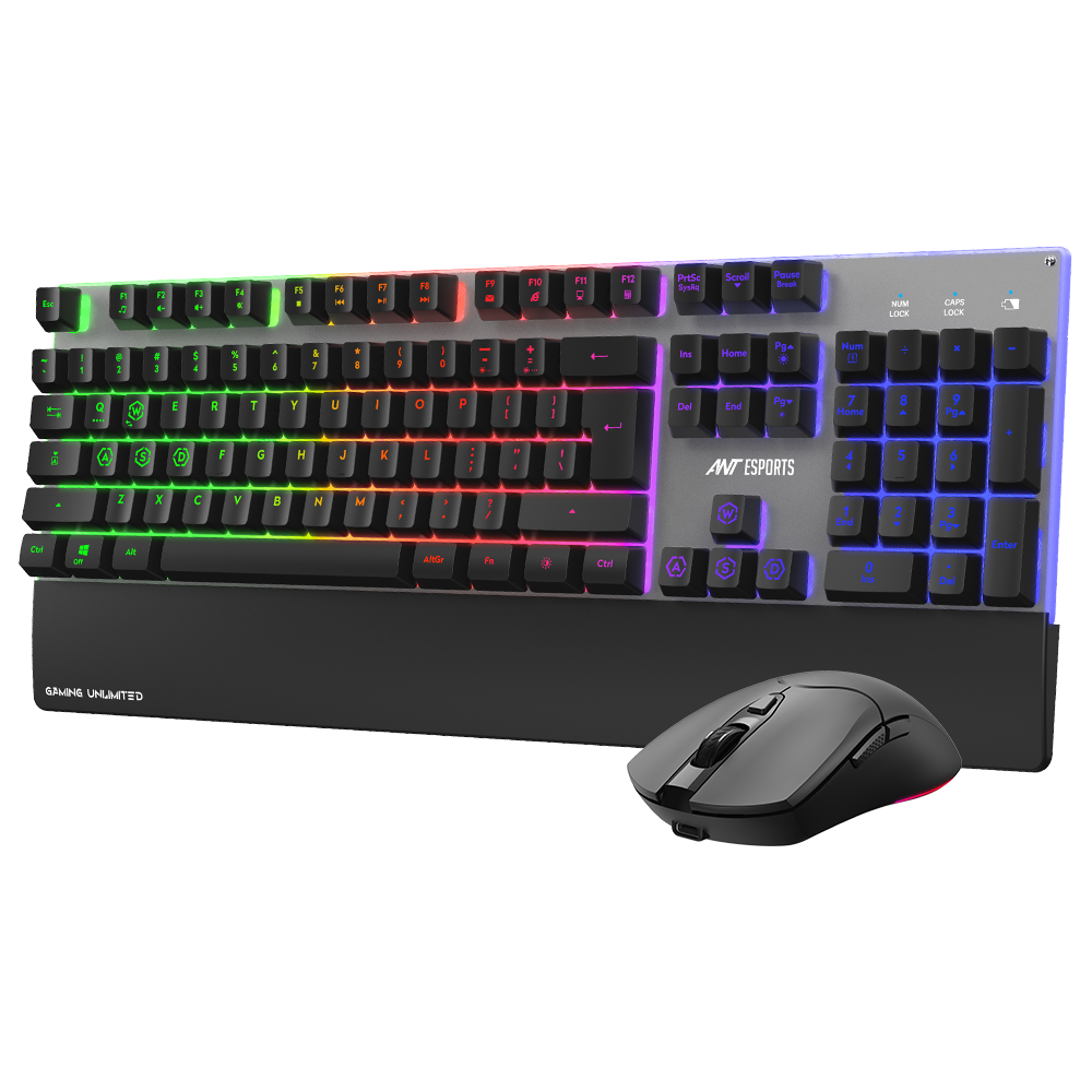 KM550 Pro Wireless Gaming Keyboard & Mouse combo - Black