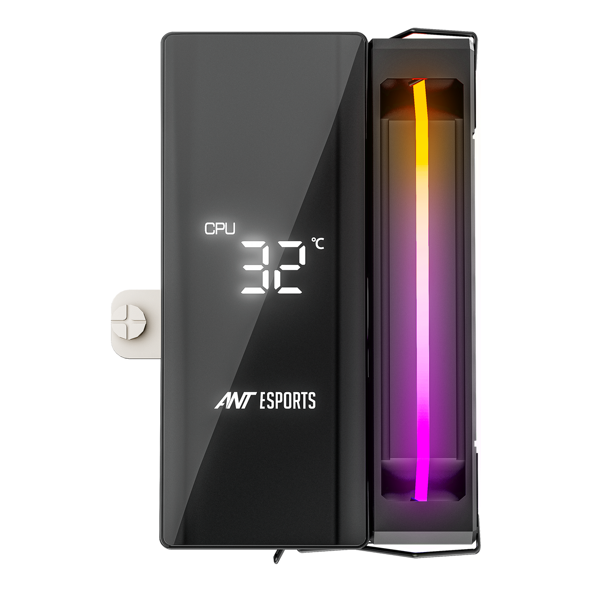 V6 Digital CPU Air Cooler with Temperature Display