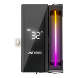 V6 Digital CPU Air Cooler with Temperature Display