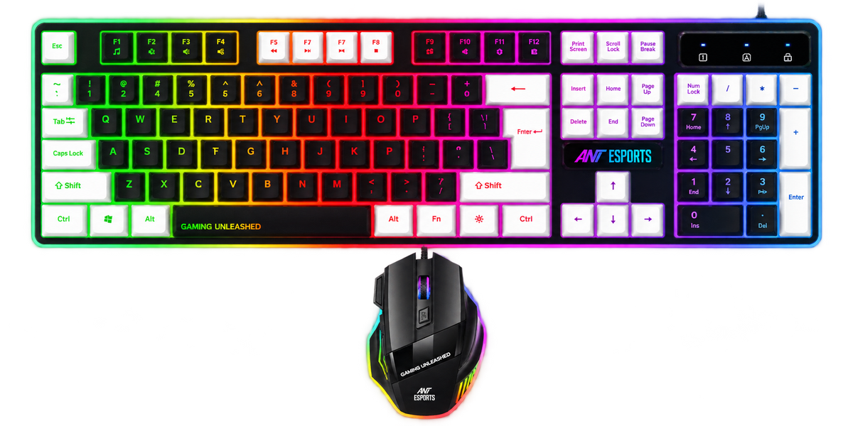 KM1410 Gaming Keyboard & Mouse Combo - Carbon Black