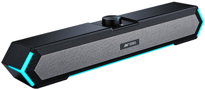 GS365SB Dual HiFi Soundbar Speaker with LED Lighting - Black