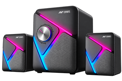 GS270 2.1 RGB Gaming Speakers with Subwoofer - Black