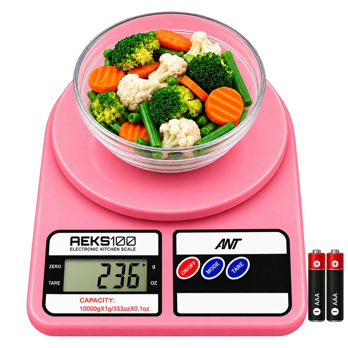 AEKS100 Electronic Kitchen Scale - Pink