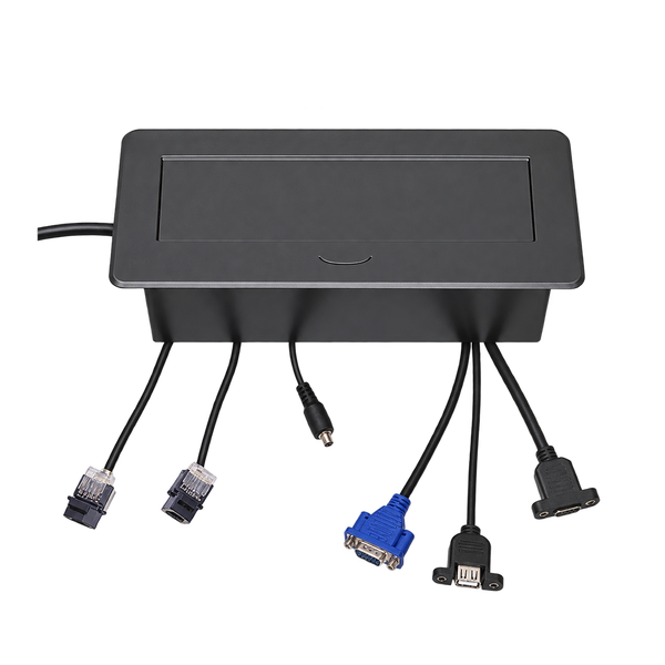 Desktop Pop-Up Socket - Black
