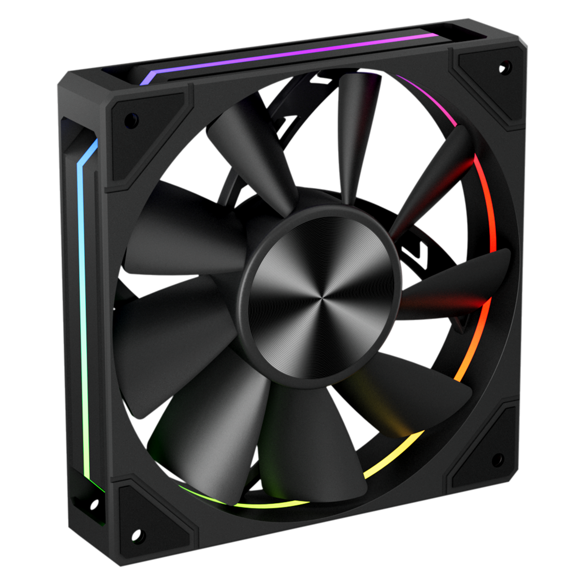Glacius 240D ARGB Liquid Cooler With LCD Display - Black