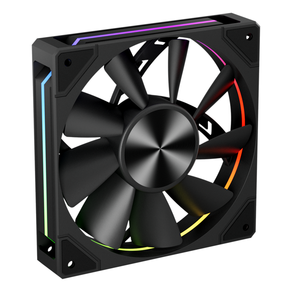Glacius 360D ARGB Liquid Cooler With LCD Display - Black