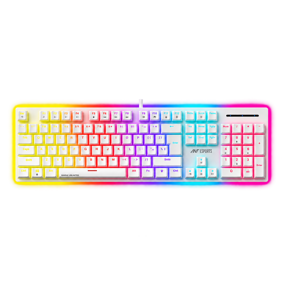 MK3400 V3 Mechanical Keyboard Brown Switch - White