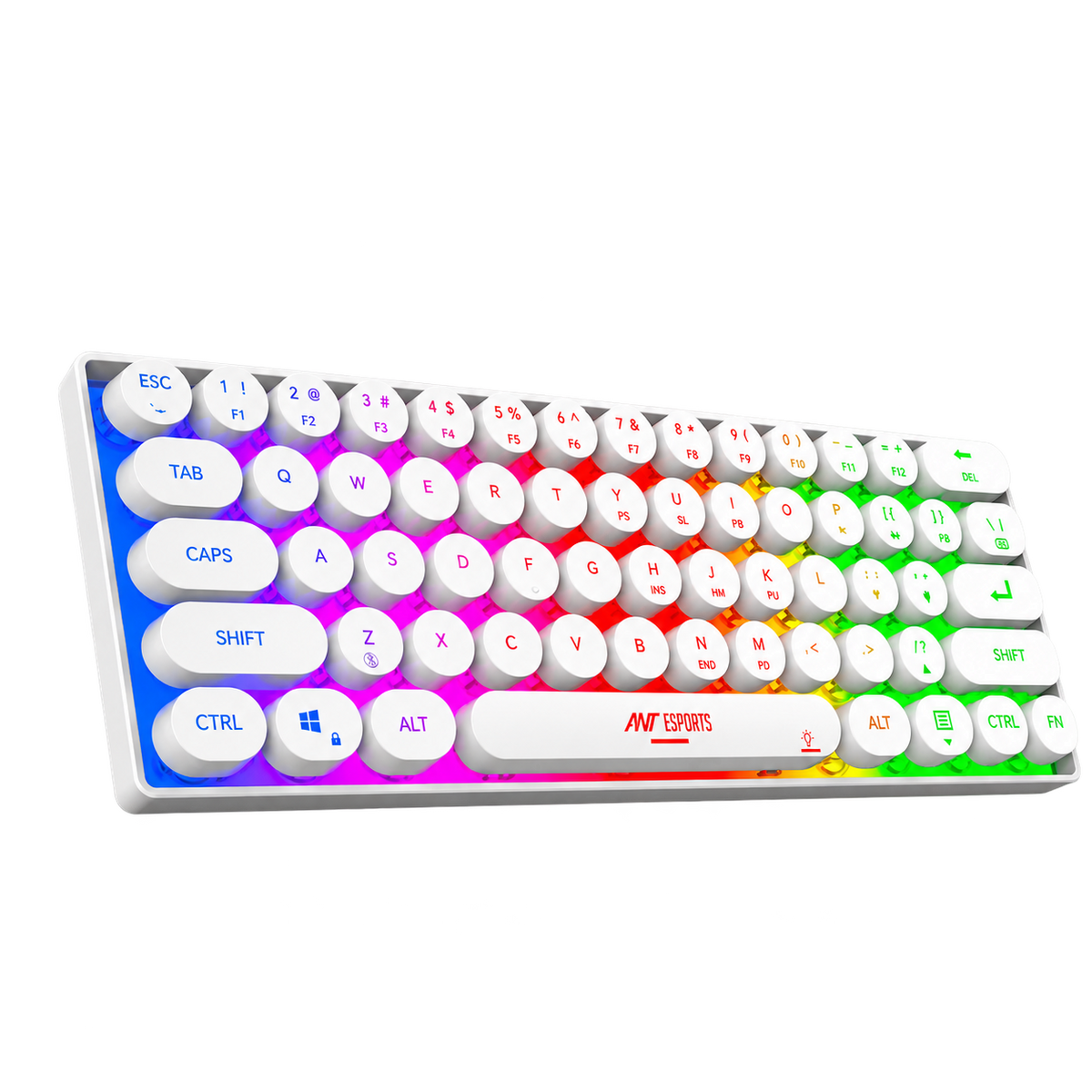 MK1500 Retro 60% Wireless Keyboard - White