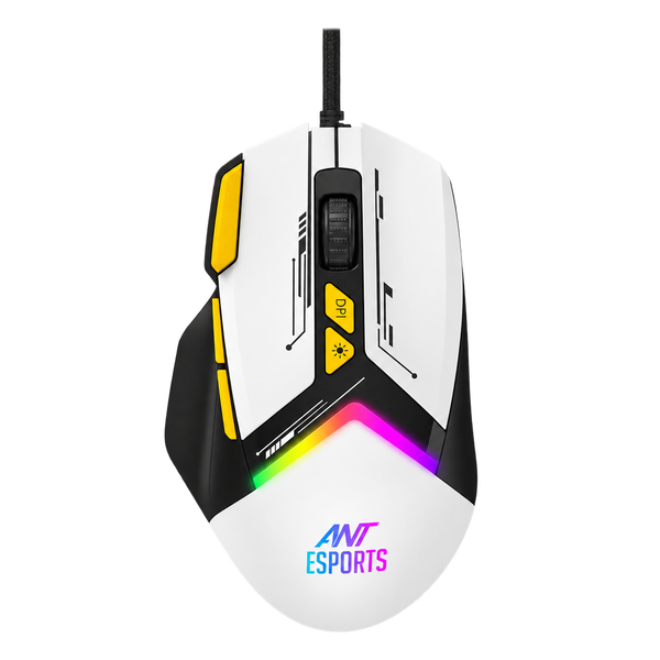 GM333 Gaming Mouse - Black/White/Yellow