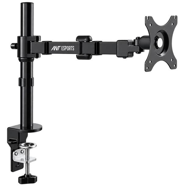 Pole-Held Single Arm Monitor Desk Mount