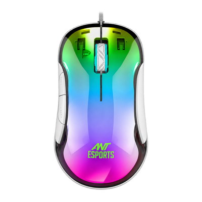 GM610 Crystal Gaming Mouse - White