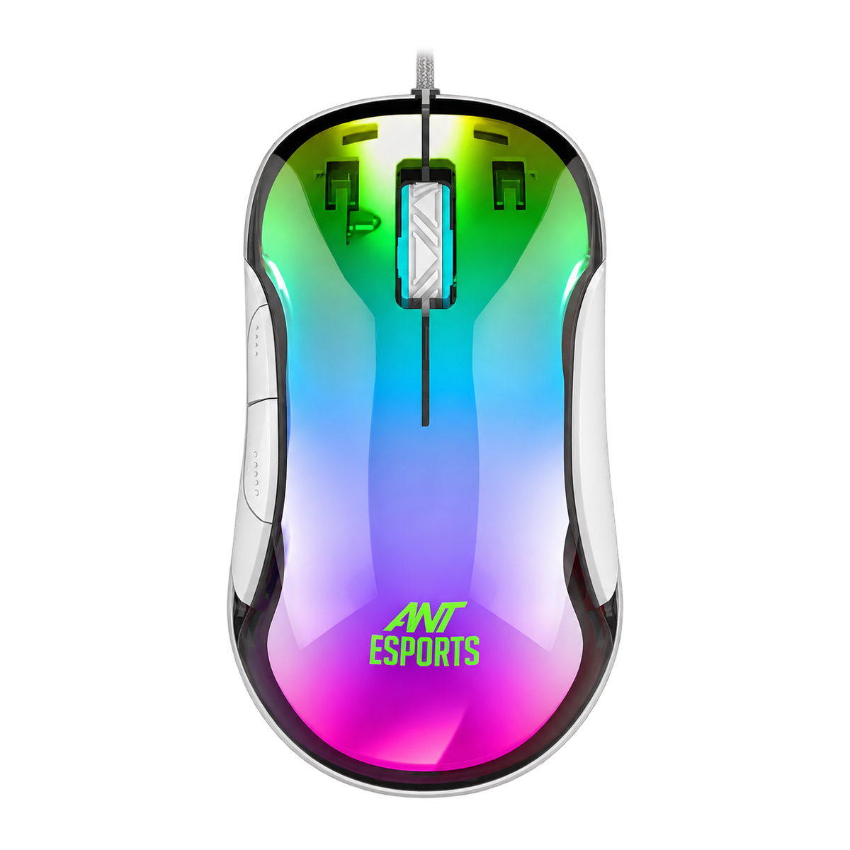 GM610 Crystal Gaming Mouse - White