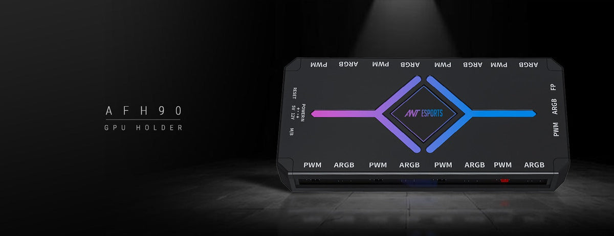 AFH90 FAN 2 IN 1 ARGB PWM FAN HUB - BLACK