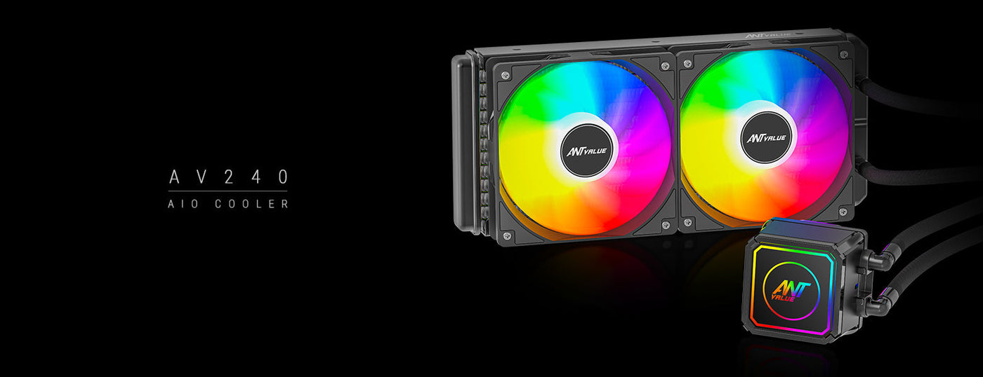 AV240 Liquid Cooler 240mm Black