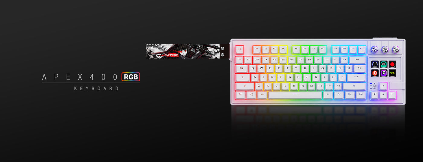 Apex 400 Hot-Swappable Keyboard - White