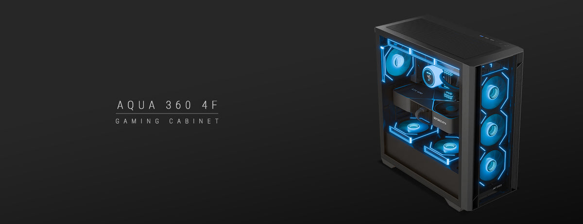 AQUA 360 4F Gaming Chassis - Black