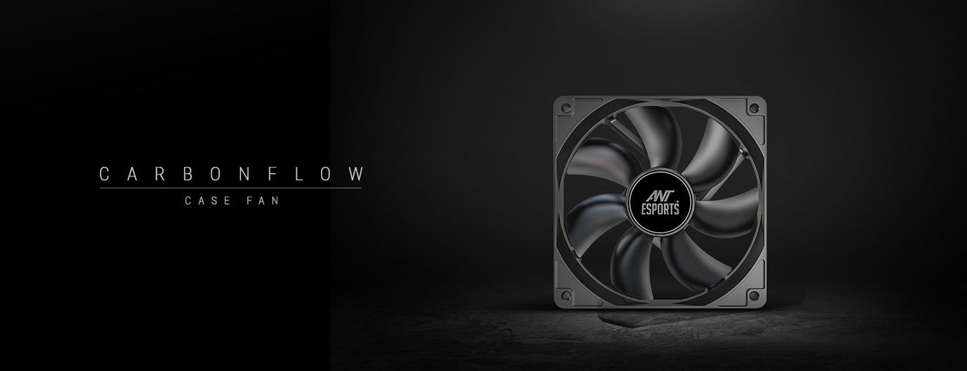 CarbonFlow 120mm Black Case Fan