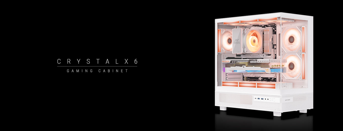 Crystal X6 Gaming Chassis -White