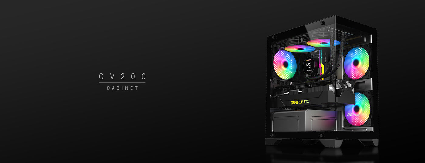 CV200 Gaming Cabinet Black