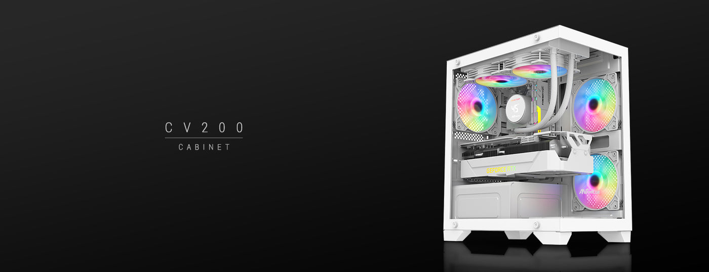 CV200 Gaming Cabinet White