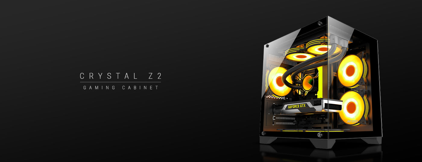 CRYSTAL Z2 Gaming Chassis Black