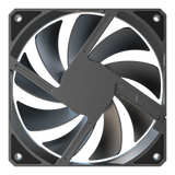 Darkflow 3x120mm PWM Black Case Fan