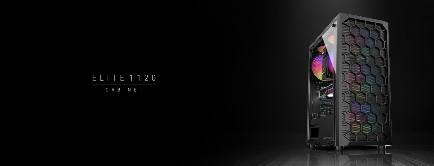 Elite 1120 Gaming Chassis Black ARGB