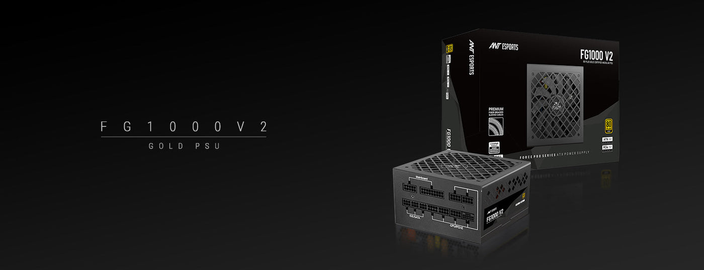 FG1000 Gold V2 80 Plus Gold Full Modular Power Supply Unit