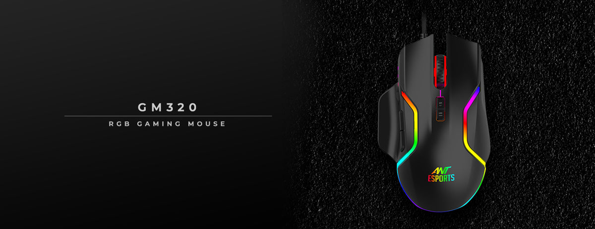 GM320 RGB Gaming Mouse - Black