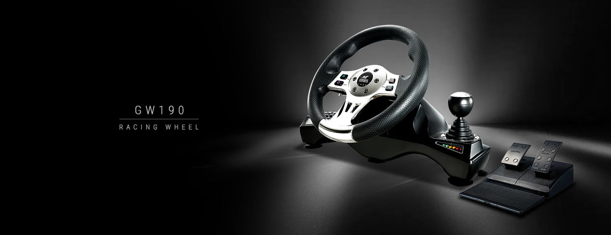 GW190 Universal Racing Wheel with Shifter & Pedals - 270°