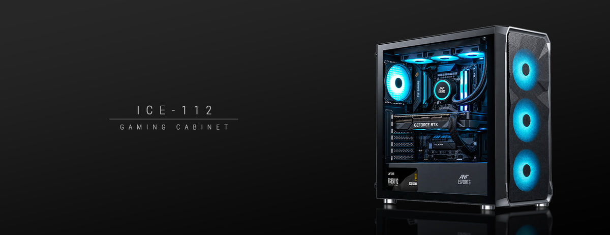 ICE-112 Gaming Chassis BLACK With ARGB FAN