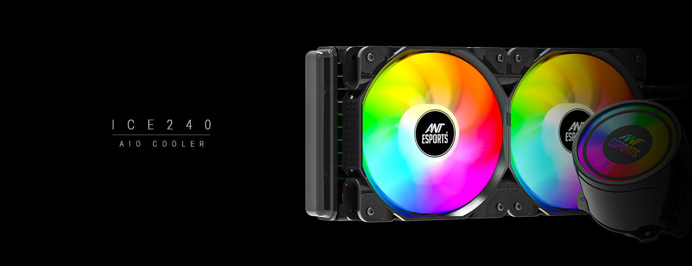 ICE-240 Liquid Cooler ARGB - Black