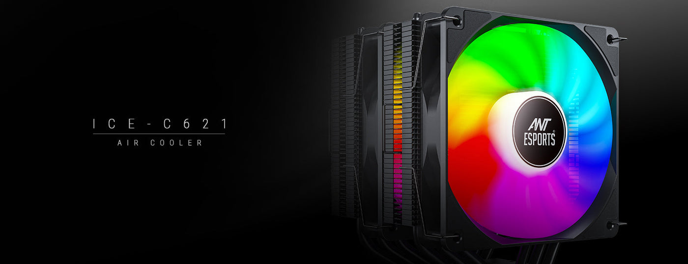 ICE-C621 Dual Tower CPU Air Cooler