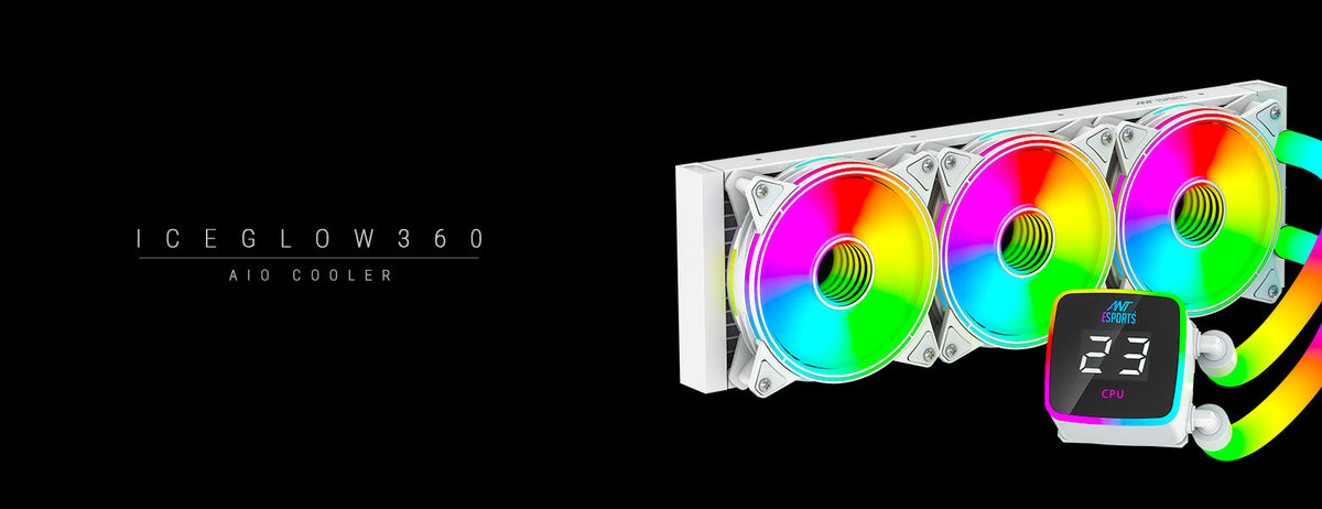 ICEGLOW-360 ARGB COOLER WITH ARGB TUBE - WHITE